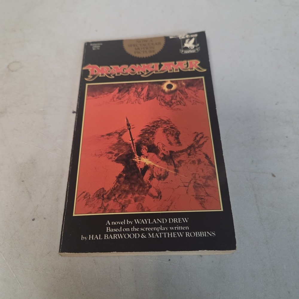 Dragonslayer Paperback Book Wayland Drew 1981 Del Rey First Edition Movie Tie-In